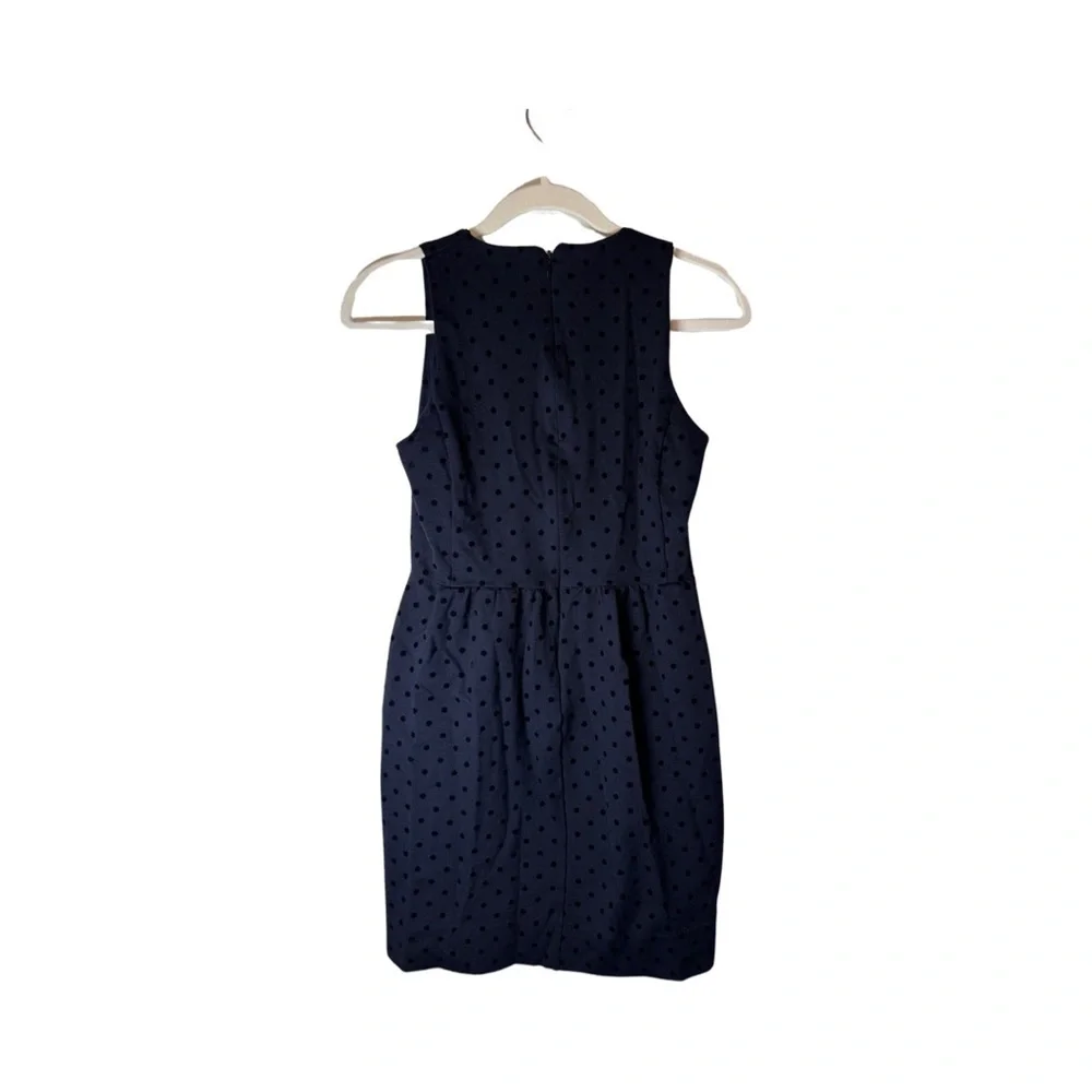 J. Crew Factory Ponte Dress in Velvet Dot - Picture 3 of 5